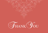 Wedding Thank You Cards - Royal Floral Motif