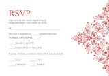 Response Cards - Royal Floral Motif