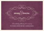 Classic Eggplant Monogram Reception