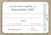 Elegant Ticket Response Card