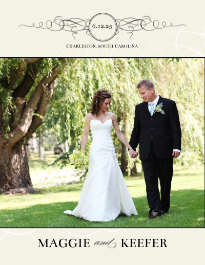Black and Cream Wedding Flourishes