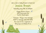 Boys Baby Shower Invitations - Pond Buddies