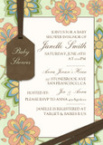 Girls Baby Shower Invitations - Floral Delight Shower