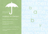 Boys Baby Shower Invitations - Baby Words