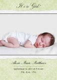 Photo Birth Announcements - Elegant Scrolls