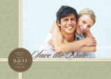 Save the Date Cards - Green Linen