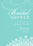 Bridal Shower Invitations - Teal Tiara