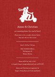 Bridal Shower Invitations - Couple on Scooter