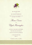 Wedding Invitations - Simple Grape Cluster