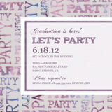 Graduation Invitations - Party Pattern