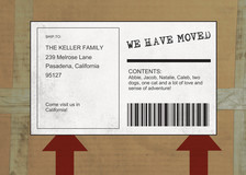 Moving Announcements - Shipping Label