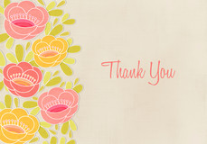 Baby Shower Thank You - Bold Floral