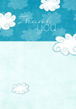 Baby Shower Thank You - Swirly Clouds