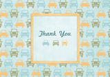 Baby Shower Thank You - Colorful Cars