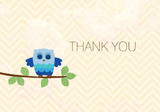 Baby Shower Thank You - Blue Owl
