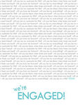 Engagement Announcements - Will You?