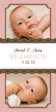 Photo Birth Announcements - Fancy Label