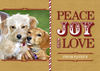 Peace, Joy and Love - Holiday Flat Card