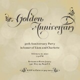 Anniversary Invitations - Golden Anniversary