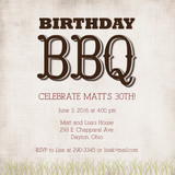 Party Invitations - Birthday BBQ