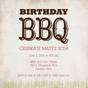 Birthday BBQ