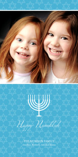 Hanukkah Cards - Menorah Accent