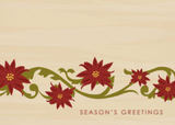 Holiday Photo Cards - Simple Poinsettias