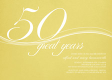 Anniversary Invitations - 50 Great Years